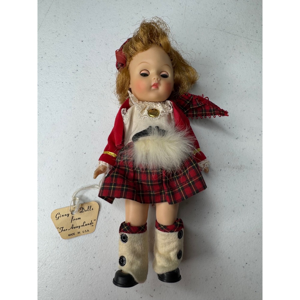 Vogue Ginny Doll Far Away Lands Scotland #504 Vintage Plaid Kilt Velvet Jacket